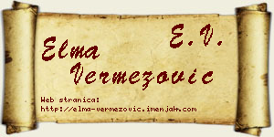 Elma Vermezović vizit kartica
